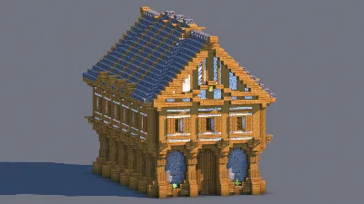 Medieval House – Fully Decorated Interior | Download — Minecraft Build by RaekonBuilds