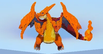 Mega Charizard Y — Minecraft Build by LeonisBuilds