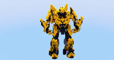 Bumblebee from Transformers — Minecraft Build by LeonisBuilds
