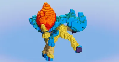 Keldeo from Pokemon — Minecraft Build by LeonisBuilds