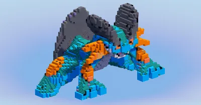 Swampert from Pokemon — Minecraft Build by LeonisBuilds