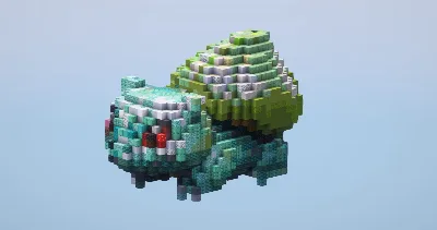 Bulbasaur from Pokemon — Minecraft Build by LeonisBuilds