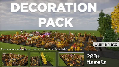 Decoration Pack - 200+ Assets — Minecraft Build by claraneto