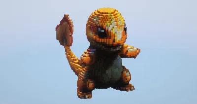Charmander — Minecraft Build by LeonisBuilds