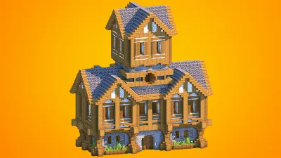 Medieval Manor with Central Tower | Fully Furnished Interior — Minecraft Build by RaekonBuilds