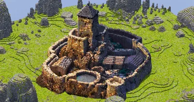 Circular Medieval Castle — Minecraft Build by StrongholdStudios
