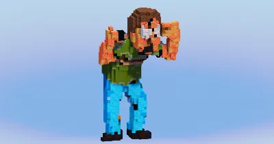 Jerry Smith from Rick and Morty — Minecraft Build by LeonisBuilds