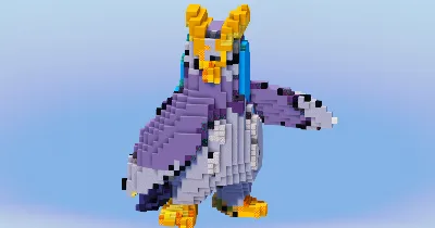 Prinplup from Pokemon — Minecraft Build by LeonisBuilds