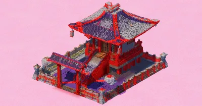 Red Shrine Garden — Minecraft Build by EasternRealms