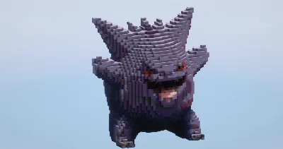 Gengar — Minecraft Build by LeonisBuilds