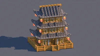 Japanese House – Fully Decorated Interior | Download — Minecraft Build by RaekonBuilds