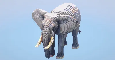 Elephant‎ — Minecraft Build by LeonisBuilds