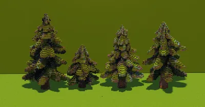 Spruce Trees Pack — Minecraft Build by VerdantBuilds