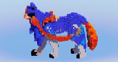 Zacian from Pokemon — Minecraft Build by LeonisBuilds