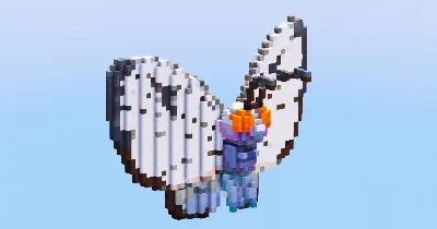 Butterfree from Pokemon — Minecraft Build by LeonisBuilds