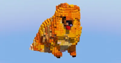 Pomeranian Dog — Minecraft Build by LeonisBuilds