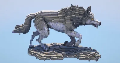 Wolf‎ — Minecraft Build by LeonisBuilds