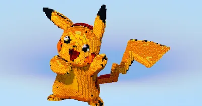 Pikachu — Minecraft Build by LeonisBuilds