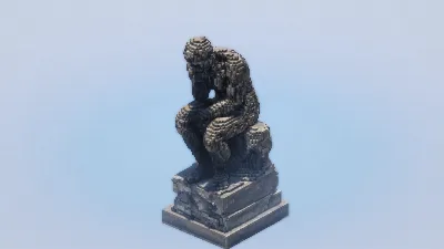 The Thinker — Minecraft Build by LeonisBuilds