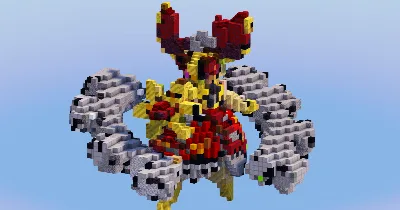 Mega Magearna Original from Pokemon — Minecraft Build by LeonisBuilds