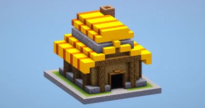 Clash of Clans Town Hall Level 3 — Minecraft Build by LeonisBuilds