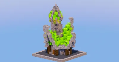 Lime Medieval Fantasy House 1 — Minecraft Build by LeonisBuilds