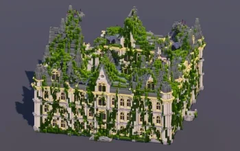 Mossy Overgrown Gothic Castle — Minecraft Build by MellowHat