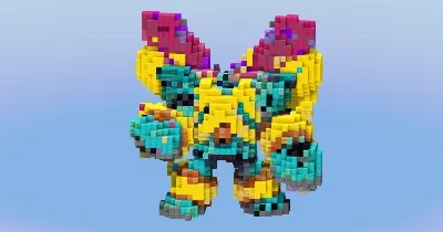 Mega Golurk from Pokemon — Minecraft Build by LeonisBuilds