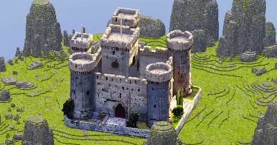 Stone Medieval Castle — Minecraft Build by StrongholdStudios