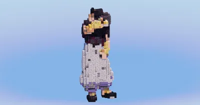 Toji Fushiguro from Jujutsu Kaizen — Minecraft Build by LeonisBuilds