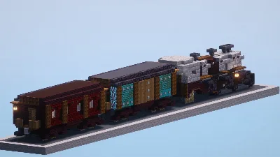 Steam Train — Minecraft Build by LeonisBuilds