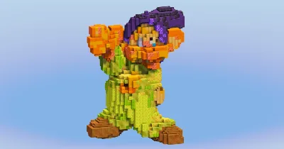 Dopey from Disney Whitesnow and the Seven Dwarfs — Minecraft Build by LeonisBuilds