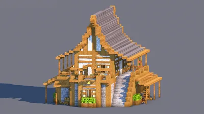 Medieval House – Fully Decorated Interior | Download — Minecraft Build by RaekonBuilds