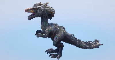 Feathered Dinosaur — Minecraft Build by LeonisBuilds