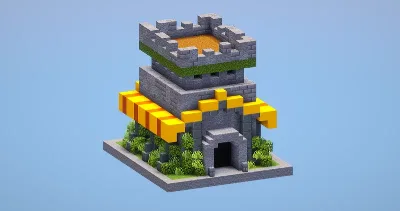 Clash of Clans Town Hall Level 8 — Minecraft Build by LeonisBuilds