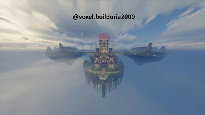 Floating Islands — Minecraft Build by voxel.buildoria2000