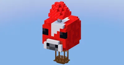 Red Mooshroom Hot Air Balloon — Minecraft Build by LeonisBuilds