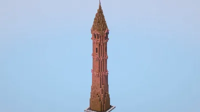 Granite Fantasy Tower — Minecraft Build by LeonisBuilds