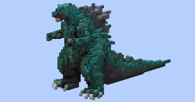 Godzilla Small — Minecraft Build by LeonisBuilds