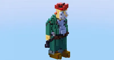 Scruffy Scruffington from Futurama Small — Minecraft Build by LeonisBuilds