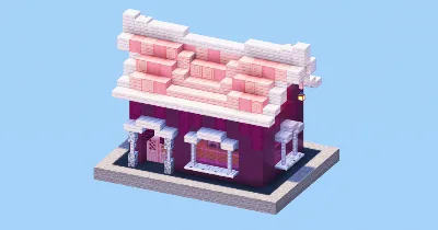 Cute Pink House — Minecraft Build by LeonisBuilds