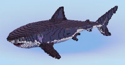 White Shark — Minecraft Build by LeonisBuilds
