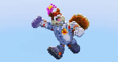 Sandy Cheeks from Spongebob — Minecraft Build by LeonisBuilds