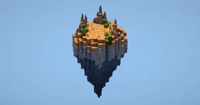 Flying Mud Island — Minecraft Build by LeonisBuilds
