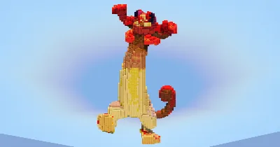 Meowth Gigantamax — Minecraft Build by LeonisBuilds