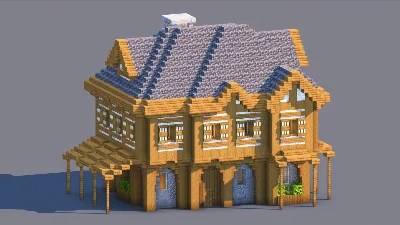 Medieval House – Fully Decorated Interior | Download — Minecraft Build by RaekonBuilds