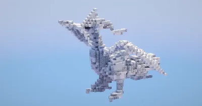 Reshiram from Pokemon — Minecraft Build by LeonisBuilds