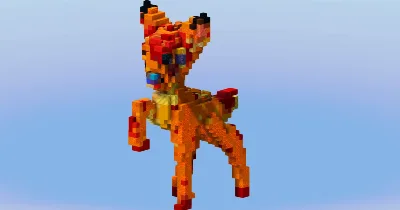 Bambi from Disney Bambi — Minecraft Build by LeonisBuilds