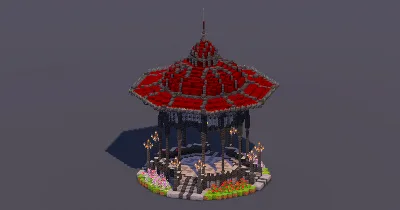 Dark Gothic Bandstand — Minecraft Build by MellowHat