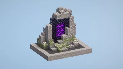 Ruined Portal — Minecraft Build by LeonisBuilds